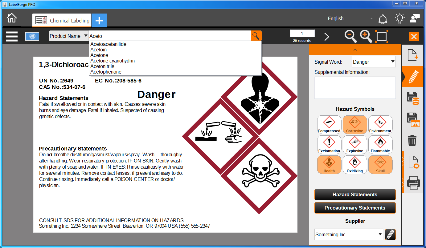 LFP-PC - Chemical - Search Typing